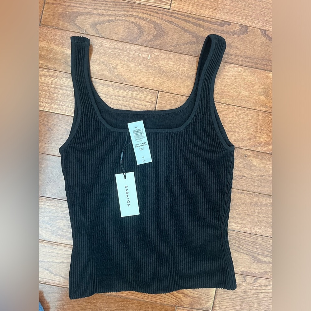 Aritzia Sculpt-Knit Squareneck Tank Top